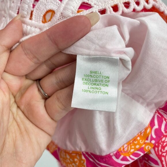 NWT Lilly Pulitzer Jubilee Catherine Printed Eyelet Trim Dress Womens Size 14 - Picture 7 of 8